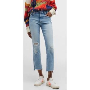 MOTHER Insider Crop Step Chew Drinking By The Pool Jeans 25